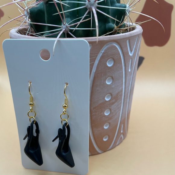Black Barbie Heels Earrings - Picture 4 of 5